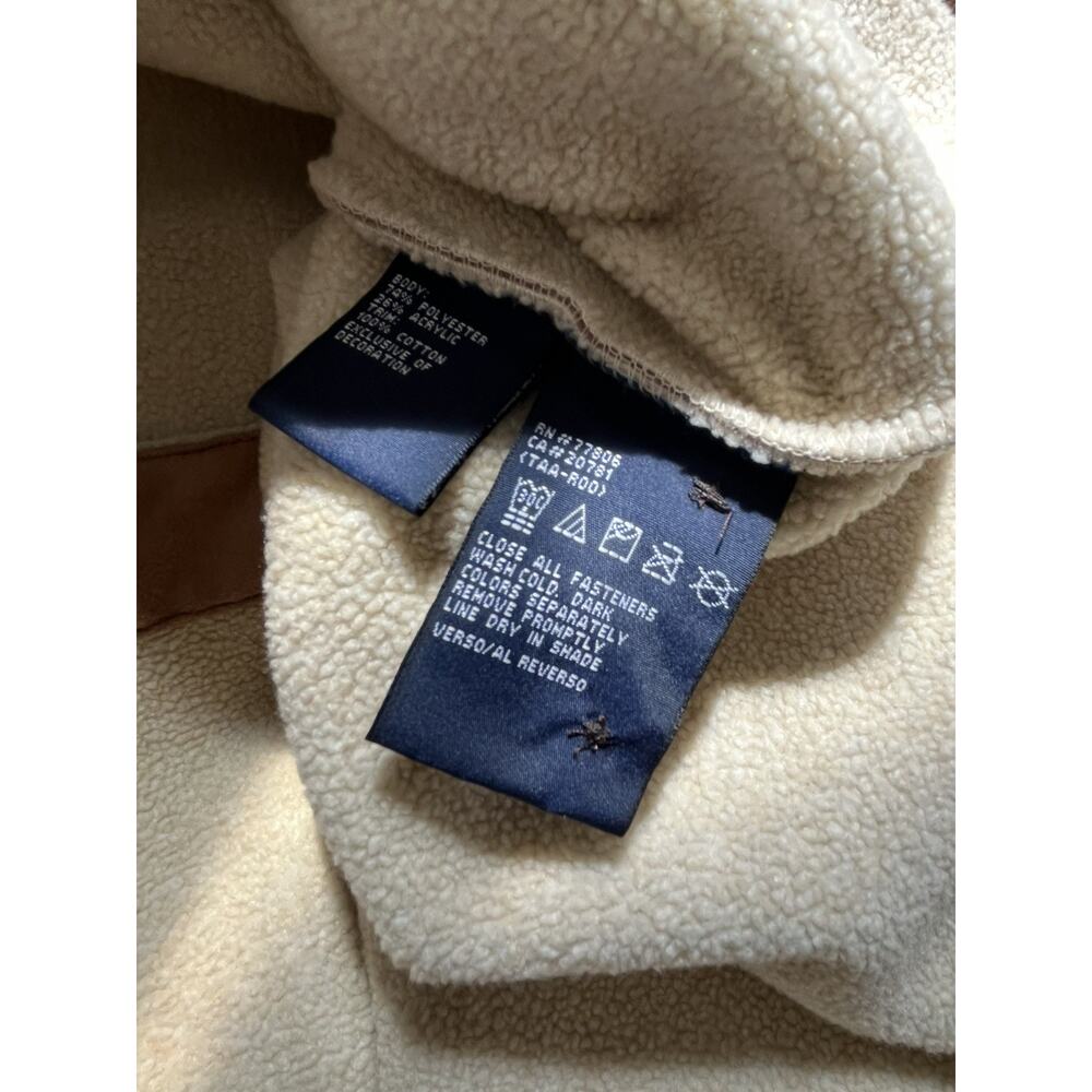Tommy Hilfiger Men’s XXL Tan Brown Faux Suede Sherpa Lined Jacket - Picture 8 of 8